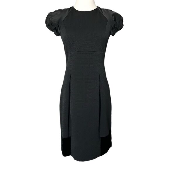 Etro Midi Velvet Trim Dress Black Size 40 IT 4 US workwear office event - Picture 1 of 6